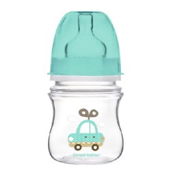 Zdjęcie produktu - #0 CANPOL BABIES Butelka szerokootworowa antykolkowa turkusowy leniwiec- 120ml 35/220