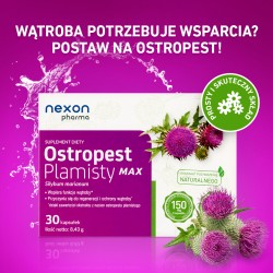 Zdjęcie produktu - #1 Ostropest Plamisty Max, 30 kaps. - suplement diety z sylimaryną