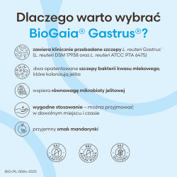 Zdjęcie produktu - #2 BioGaia Gastrus o smaku mandarynkowym, 30 tabl.