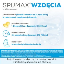 Zdjęcie produktu - #4 Spumax wzdęcia kapsułki miękkie 0,125g - 30 kapsułek