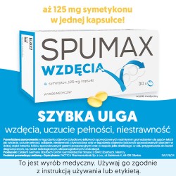 Zdjęcie produktu - #0 Spumax wzdęcia kapsułki miękkie 0,125g - 30 kapsułek