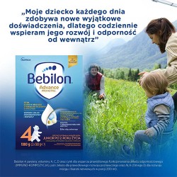 Zdjęcie produktu - #1 Bebilon 4 Pronutra Junior Formuła na bazie mleka po 2. roku życia, 1000 g (2 x 500 g)