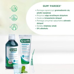 Zdjęcie produktu - #1 Sunstar GUM Paroex 0,06% Płyn do płukania jamy ustnej, 500 ml