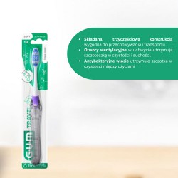 Zdjęcie produktu - #1 Sunstar GUM Travel Składana szczoteczka do zęb&oacute;w podr&oacute;żna