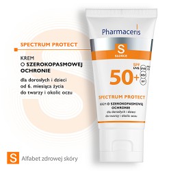 Zdjęcie produktu - #0 Pharmaceris S Krem o szerokopasmowej ochronie przed słońcem SPF 50+, 50ml