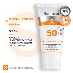 Zdjęcie produktu - #2 Pharmaceris S Krem o szerokopasmowej ochronie przed słońcem SPF 50+, 50ml