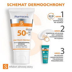 Zdjęcie produktu - #3 Pharmaceris S Krem o szerokopasmowej ochronie przed słońcem SPF 50+, 50ml