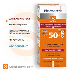 Zdjęcie produktu - #1 PHARMACERIS S krem ochronny spf50+ do sk&oacute;ry naczynkowej i z trądzikiem r&oacute;żowatym, 50 ml