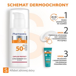 Zdjęcie produktu - #3 PHARMACERIS S krem ochronny spf50+ do sk&oacute;ry naczynkowej i z trądzikiem r&oacute;żowatym, 50 ml