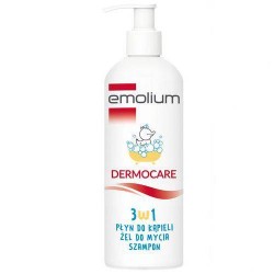 Zdjęcie produktu - #5 EMOLIUM Dermocare 3w1 Płyn, żel i szampon do codziennej pielęgnacji sk&oacute;ry, 400 ml