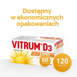 Zdjęcie produktu - #2 Vitrum D3 kaps. 0,025mgnD3 1000j.m 60kaps.