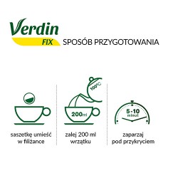 Zdjęcie produktu - #1 Verdin Fix z czarna herbatą - 20 saszetek