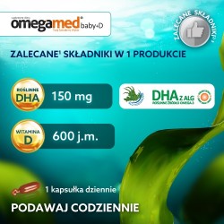 #1 – Omegamed Baby+D 6m+, 30 kaps. twistoff - suplement diety dla dzieci