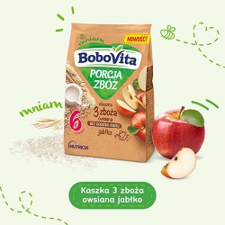 Zdjęcie produktu - #0 Porcja Zb&oacute;ż Mleczna 3 Zboża Ows.Jabł.210g