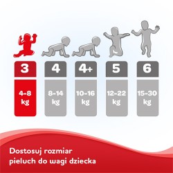 Zdjęcie produktu - #4 HUGGIES Ultra Comfort Jumbo 3 (5-8kg) Pieluchy, 56szt.