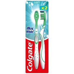 Zdjęcie produktu - #0 Colgate Max White Szczoteczka do zęb&oacute;w miękka, 2 szt.