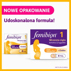Zdjęcie produktu - #0 Femibion 1 Wczesna ciąża, 28 tabletek