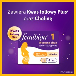 Zdjęcie produktu - #1 Femibion 1 Wczesna ciąża, 28 tabletek
