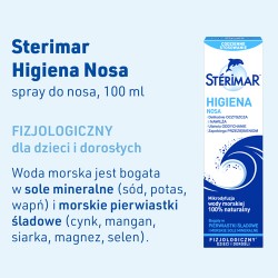 Zdjęcie produktu - #0 Sterimar Higiena Nosa Woda morska do nosa, spray, 100 ml