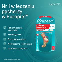 Zdjęcie produktu - #1 Compeed Plastry na pęcherze na piętach dla aktywnych średnie, 5 szt.