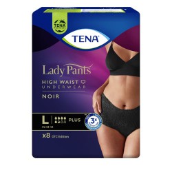 Zdjęcie produktu - #0 TENA Lady Pants Plus Noir L 95-130 cm, bielizna chłonna, 8 szt.