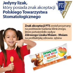 Miniaturka artykułu - #1 Zdrowy Lizak Mniam-Mniam smak mango kształt łezki, 1 szt.