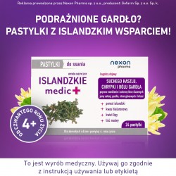 Zdjęcie produktu - #1 NEXON Islandzkie medic+, 24 pastylki do ssania
