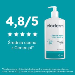 Zdjęcie produktu - #6 ELODERM Żel do mycia ciała i włos&oacute;w 2w1, 400ml