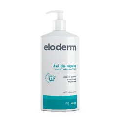 Zdjęcie produktu - #7 ELODERM Żel do mycia ciała i włos&oacute;w 2w1, 400ml