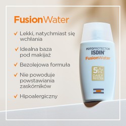 Zdjęcie produktu - #2 FOTOPROTECTOR ISDIN FUSION WATER SPF 50 UVB UVA Krem do twarzy lekki,  50ml