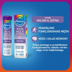 Zdjęcie produktu - #1 Plusssz 100% Multiwitamina + Potas, 20 tabletek musujących