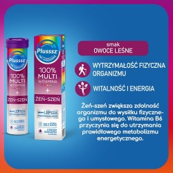 Zdjęcie produktu - #1 Plusssz 100% Multiwitamina +Żeń-Szeń, 20 tabletek musujących 