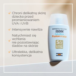 Zdjęcie produktu - #2 ISDIN Fotoprotector krem ​​przeciwsłoneczny FusionWater Pediatrics SPF 50, 50ml