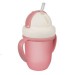 Zdjęcie produktu - #0 CANPOL BABIES Kubek ze składaną rurką 9m+ r&oacute;żowy 210ml, 1szt. 56/522