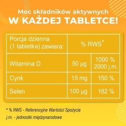 Zdjęcie produktu - #3 DOMOWA APTECZKA Witamina D3 z cynkiem i selenem, 60tabl.