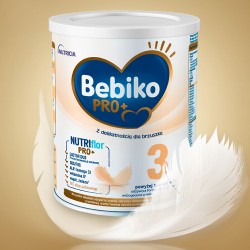 Zdjęcie produktu - #0 Bebiko Pro+ 3 Odżywcza formuła na bazie mleka dla dzieci powyżej 1. roku życia, 700 g