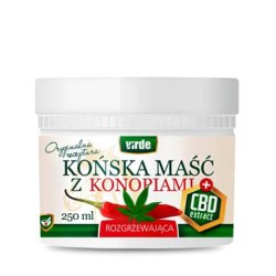 Zdjęcie produktu - #0 VIRDE Końska maść z konopiami i CBD rozgrzewająca, 250 ml