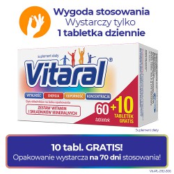 Zdjęcie produktu - #4 Vitaral, 70 tabletek (60+10)