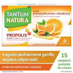#0 – Tantum Natura smak pomarańczowo-miodowy, 15pastylek