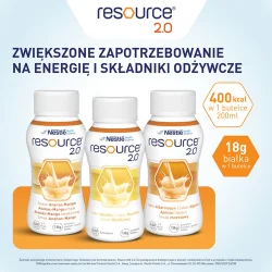 Miniaturka artykułu - #1 Resource 2.0 smak ananas-mango płyn, 4 x 200 ml