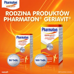 Zdjęcie produktu - #1 Pharmaton Geriavit zestaw, 100 + 30 tabl. - witaminy i minerały z żeń-szeniem dla dorosłych