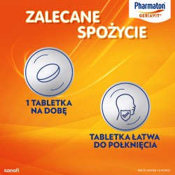 Zdjęcie produktu - #4 Pharmaton Geriavit zestaw, 100 + 30 tabl. - witaminy i minerały z żeń-szeniem dla dorosłych