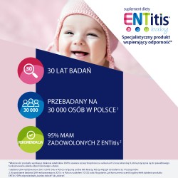 Zdjęcie produktu - #1 ENTitis Baby proszek o smaku truskawkowym, 30 sasz. 