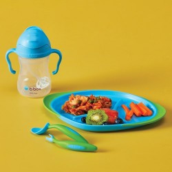 Zdjęcie produktu - #4 B.BOX Zestaw do karmienia: talerzyk + łyżeczka + widelec + bidon, 240ml