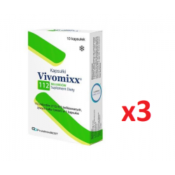 Zdjęcie produktu - #0 Zestaw Vivomixx 112 mld, 3 x 10 kaps. - probiotyk dla dzieci i dorosłych