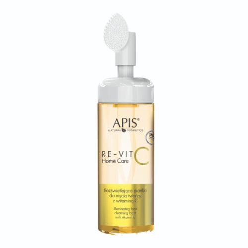 Miniaturka artykułu - Apis Re-Vit C Home Care Rozświetlająca pianka do mycia twarzy z witaminą C, 150 ml