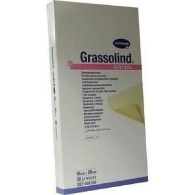 Miniaturka artykułu - Hartmann GRASSOLIND Opatrunek jałowy neutralny 10x20cm - 1 sztuka