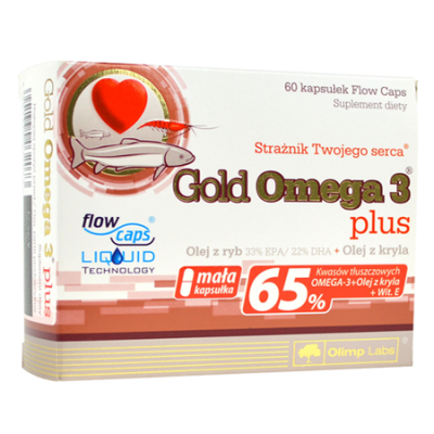 Miniaturka artykułu - OLIMP GOLD OMEGA 3 PLUS - 60 kapsułek