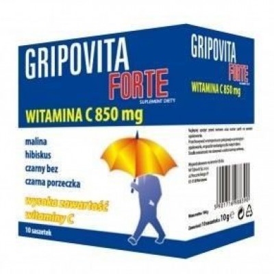 Miniaturka artykułu - ZDROVIT GRIPOVITA FORTE - 10 saszetek