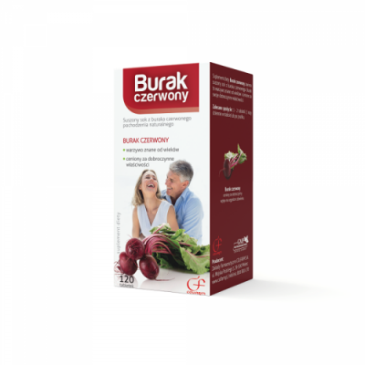 Miniaturka artykułu - BURAK CZERWONY - 120 tabletek 
